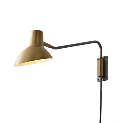 Nova Of California Swing Sconce Brushed Brass Shade