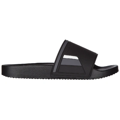 Prada Men's Slippers Sandals Rubber In Black