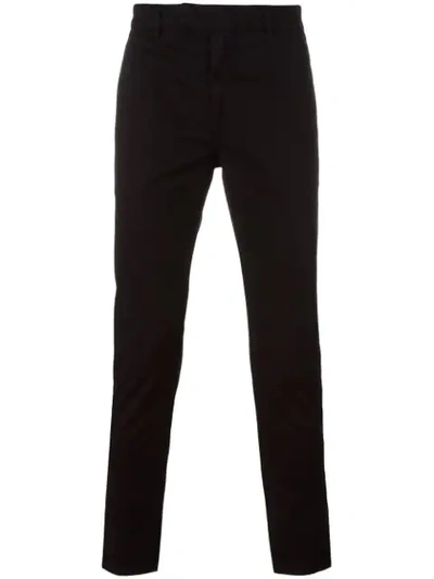 J Brand Brooks Slim-fit Twill Trousers In Black
