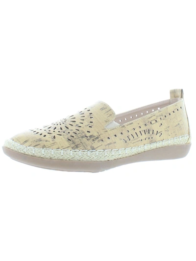 Beacon Trudy Womens Faux Leather Slip On Espadrilles In Multi