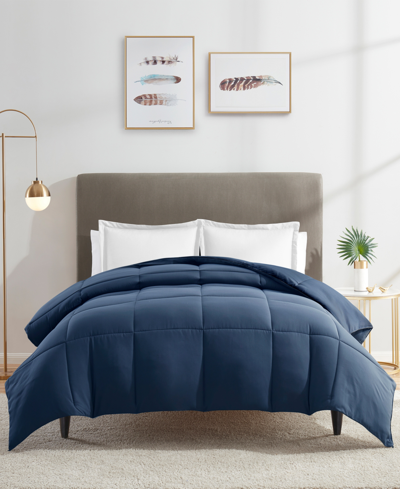 Clara Clark Down Alternative All Season Comforters In Navy Blue