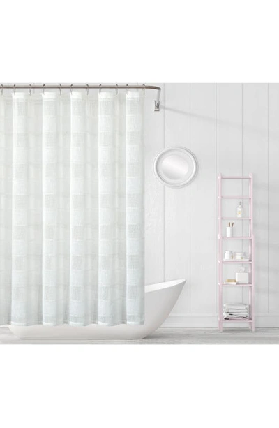 Dainty Home Megan Shower Curtain In White