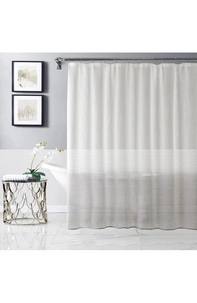 Dainty Home Linea Ombré Shower Curtain In Grey