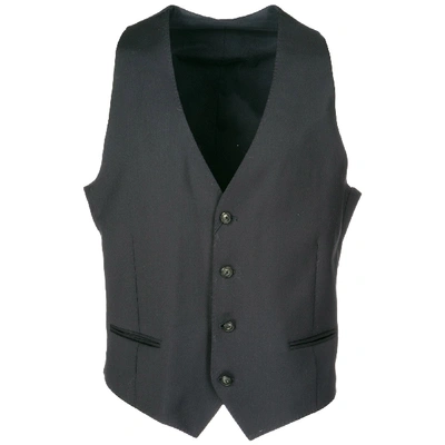 Emporio Armani Men's Sweater Waistcoat Vest In Black