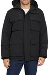 Sam Edelman Water Resistant Cargo Pocket Parka In Black