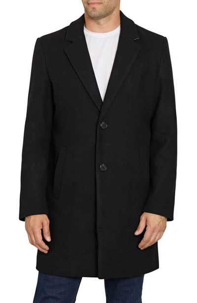 Sam Edelman Two-button Wool Blend Coat In Black