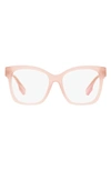 Burberry Sylvie 51mm Square Optical Glasses In Pink