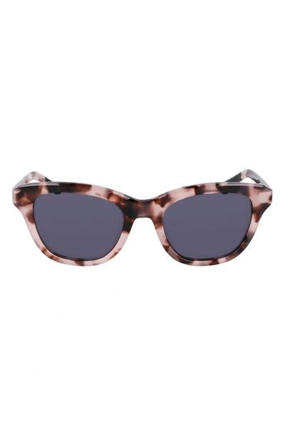 Shinola 52mm Cat Eye Sunglasses In Blush Tortoise