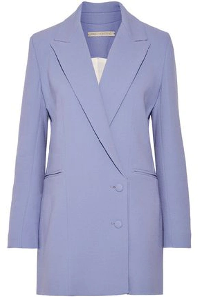 Emilia Wickstead Woman Foster Wool-crepe Blazer Lilac