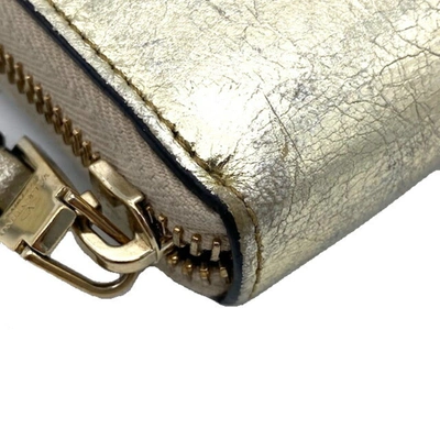 Valentino Garavani Gold Leather Wallet  ()