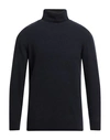 Rossopuro Man Turtleneck Midnight Blue Size 5 Virgin Wool, Polyamide, Cashmere