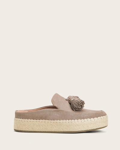 Gentle Souls Rory Loafer Espadrille Mule In Champagne