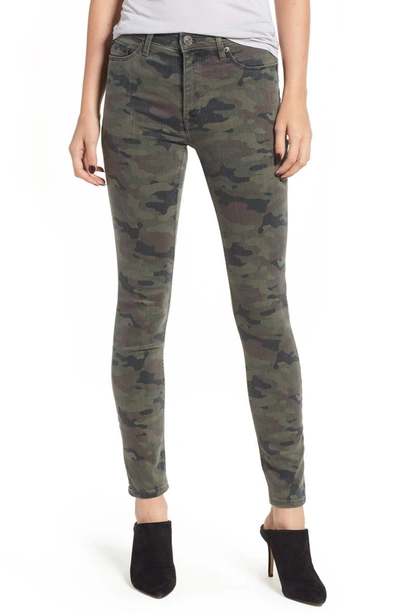 Hudson Barbara High Rise Ankle Skinny Jeans In Deployed Camo