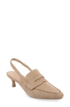 Journee Collection Amory Slingback Pump In Taupe