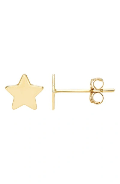 A & M 14k Yellow Gold Star Stud Earrings