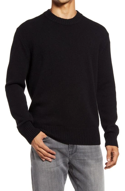 Frame Cashmere Crewneck Sweater In Noir