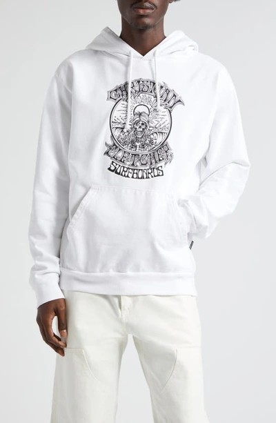 Noon Goons X Christian Fletcher Dealer Inquiry Graphic Hoodie In Pure White