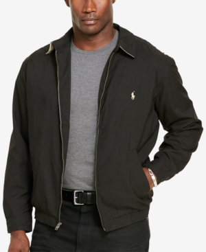 Polo Ralph Lauren Men's Big & Tall Jackets, Bi-swing Windbreaker In Polo  Black | ModeSens