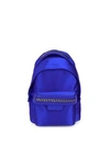 Stella Mccartney Satin Mini Backpack In Cobalt