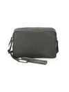 Saint Laurent Medium Lou Leather Logo Camera Bag In Anthracite