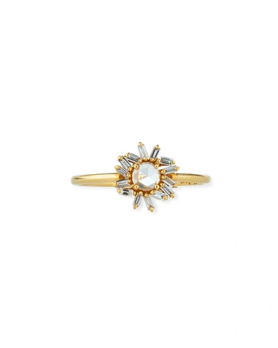 Suzanne Kalan 18k Diamond Firework Ring