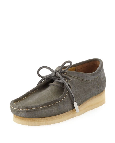 Sycamore Style Women's Suede Moc Wallabee Shoe, Smoked Out In Gray