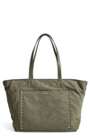 Rebecca Minkoff Logan Studded Nylon Baby Tote - Green In Olive