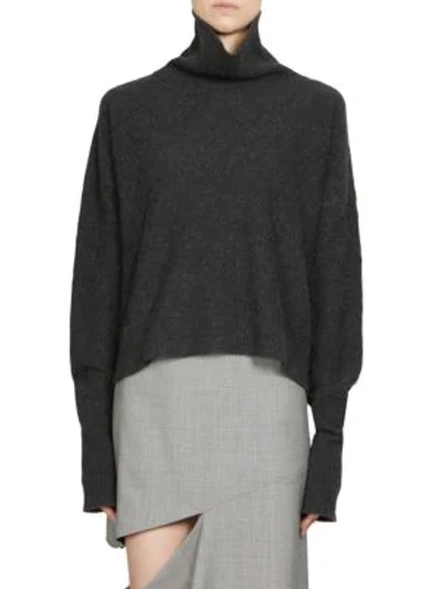 Maison Margiela Cashmere Turtleneck Sweater In Dark Grey