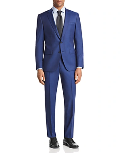 Hugo Boss Boss Huge/genius Slim Fit Twill Solid Suit In Blue