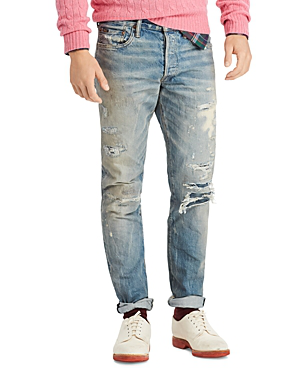 ralph lauren mens distressed jeans