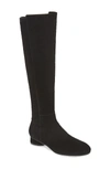 Stuart Weitzman Women's Eloise 30 Almond Toe Suede Boots In Black