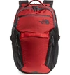 The North Face Surge Backpack In Rage Red Ripstop/ Tnf Black