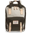 Doughnut Macaroon Colorblock Backpack - Ivory In Ivory/ Expresso