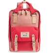 Doughnut Macaroon Colorblock Backpack In Rose/ Raspberry