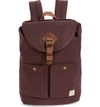 Doughnut Montana Water Repellent Backpack - Purple In Eggplant