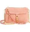 Rebecca Minkoff Mini Mac Convertible Crossbody Bag - Pink In Dusty Peach