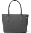 Dagne Dover Signature Classic Coated Canvas Tote In Graphite