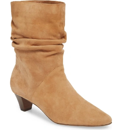 Splendid Nica Slouchy Boot In Light Oak Suede