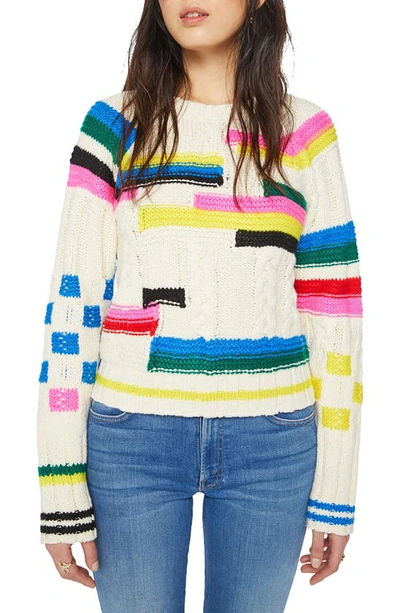 Mother The Itsy Raglan Jumpe Pullover In Multi