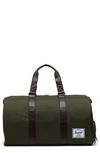 Herschel Supply Co Novel Duffle Bag In Ivy Green/ Chicory Coffee