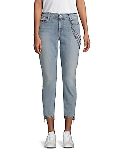 7 For All Mankind Chained Ankle Skinny Jeans In Desert Springs