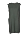 Rick Owens Short Dress In Military Green