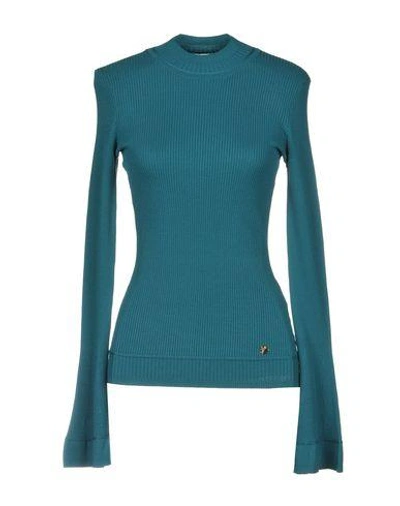 Versace Turtleneck In Deep Jade