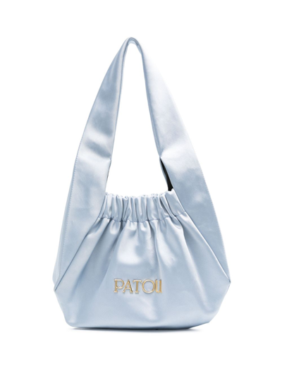 Patou Hobo Pm Satin Mini Bg In Blue