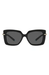 Tiffany & Co 53mm Butterfly Sunglasses In Black