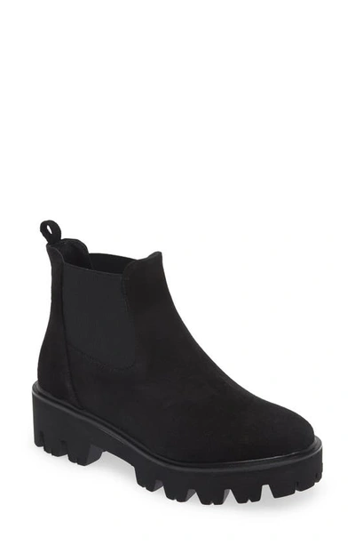 Cordani Alicia Lug Chelsea Boot In Camoscio Nero