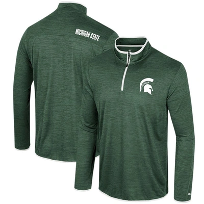 Colosseum Green Michigan State Spartans Wright Quarter-zip Windshirt