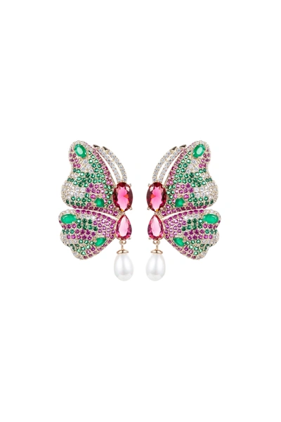 Eye Candy La Adonis Earrings In Silver