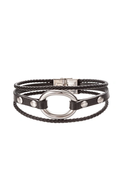 Eye Candy La Jack Loop Bracelet In Black