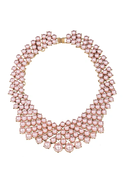 Eye Candy La Emma Statement Necklace - Pink In Purple